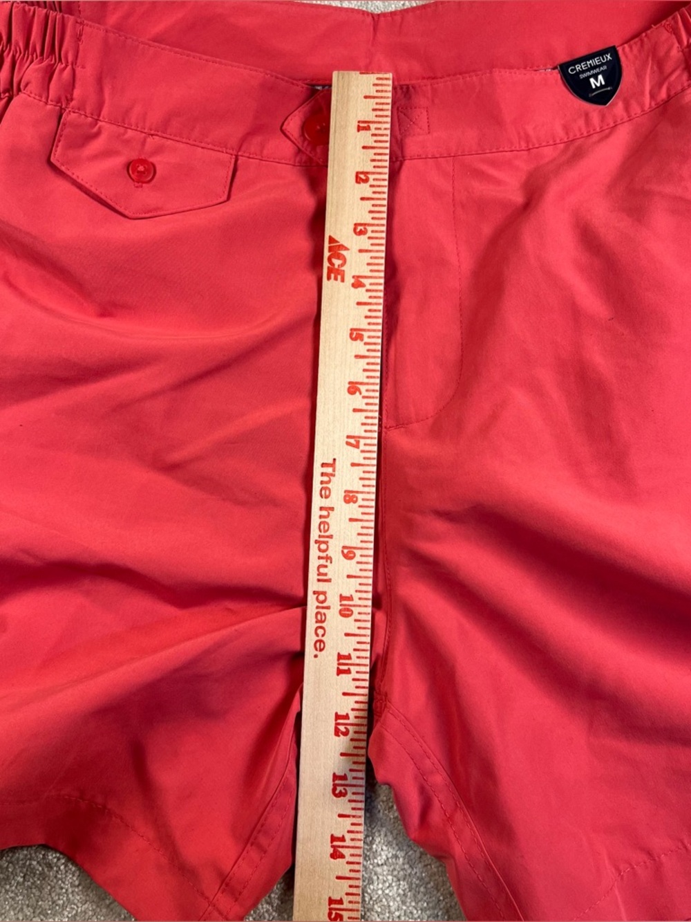 Cremieux Swim Trunks Caret Red NWT Men's Medium Beach Swimwear Vacation Pool - Picture 15 of 16